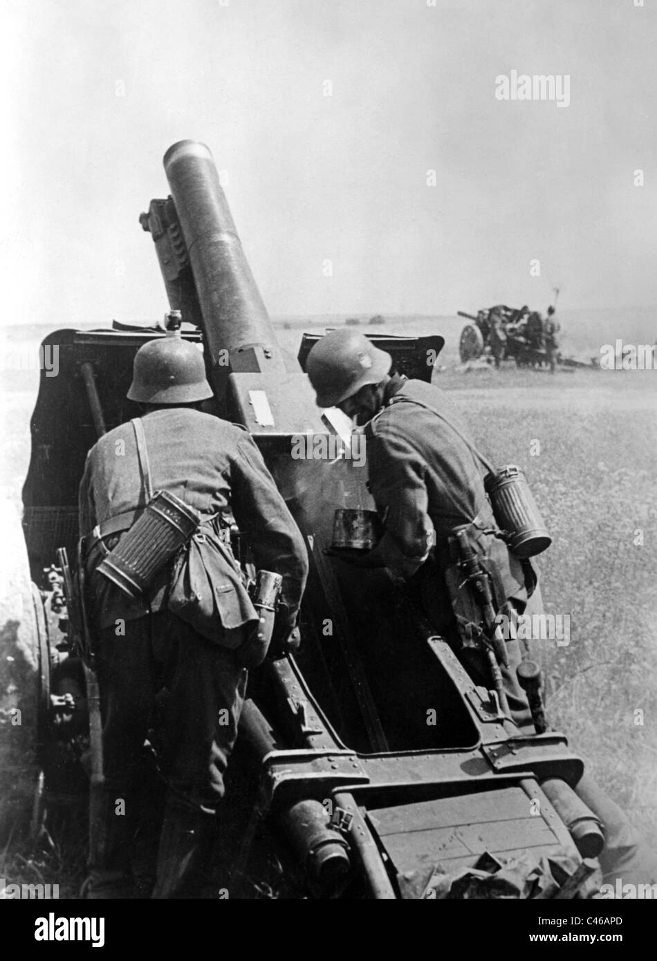Second World War German Artillery Stock Photo Alamy