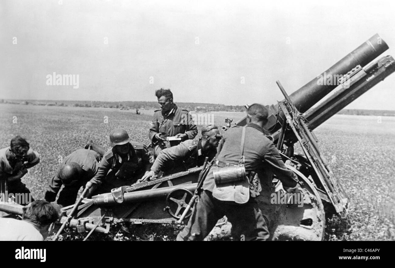 Second World War: German Artillery Stock Photo - Alamy