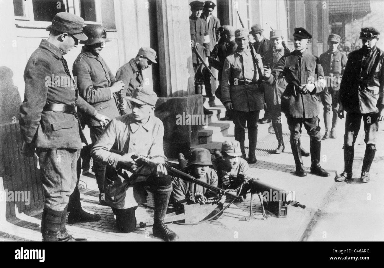 The Ehrhardt Brigade in Thuringia, 1923 Stock Photo