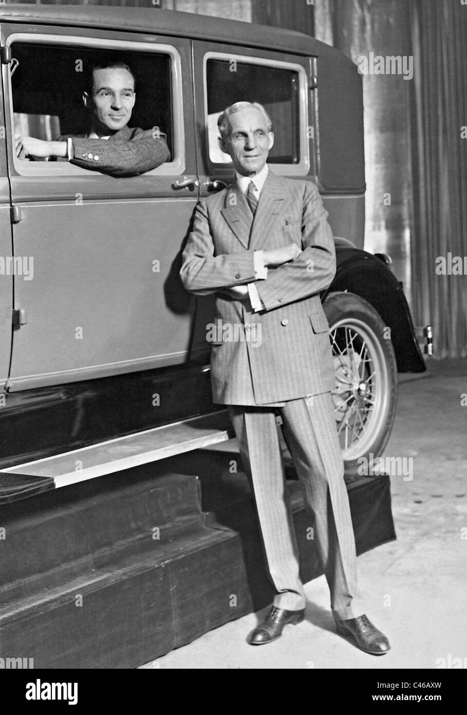 Henry Ford and his son Edsel, 1932 Stock Photo - Alamy
