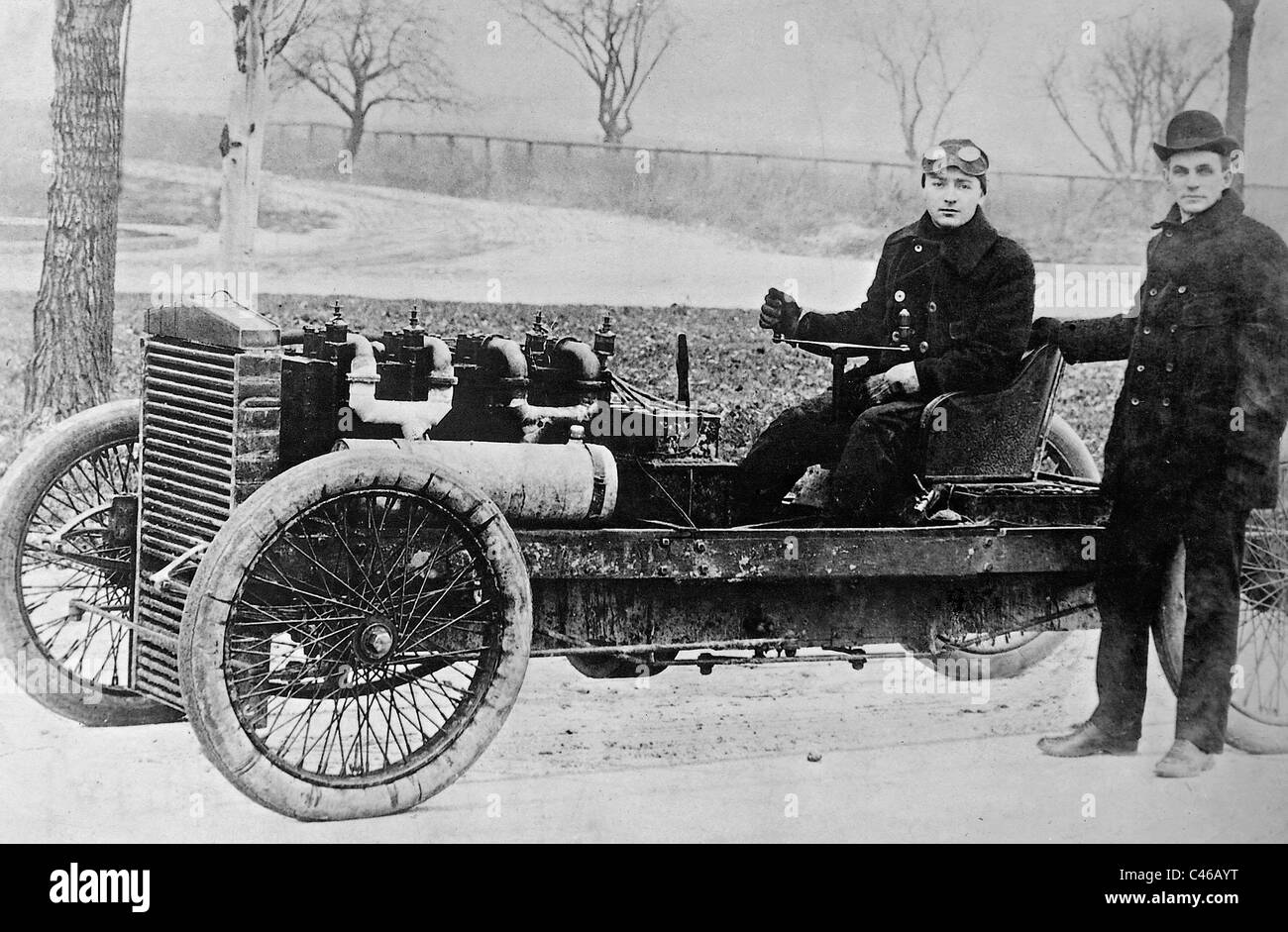 Barney Oldfield and Henry Ford, 1903 Stock Photo