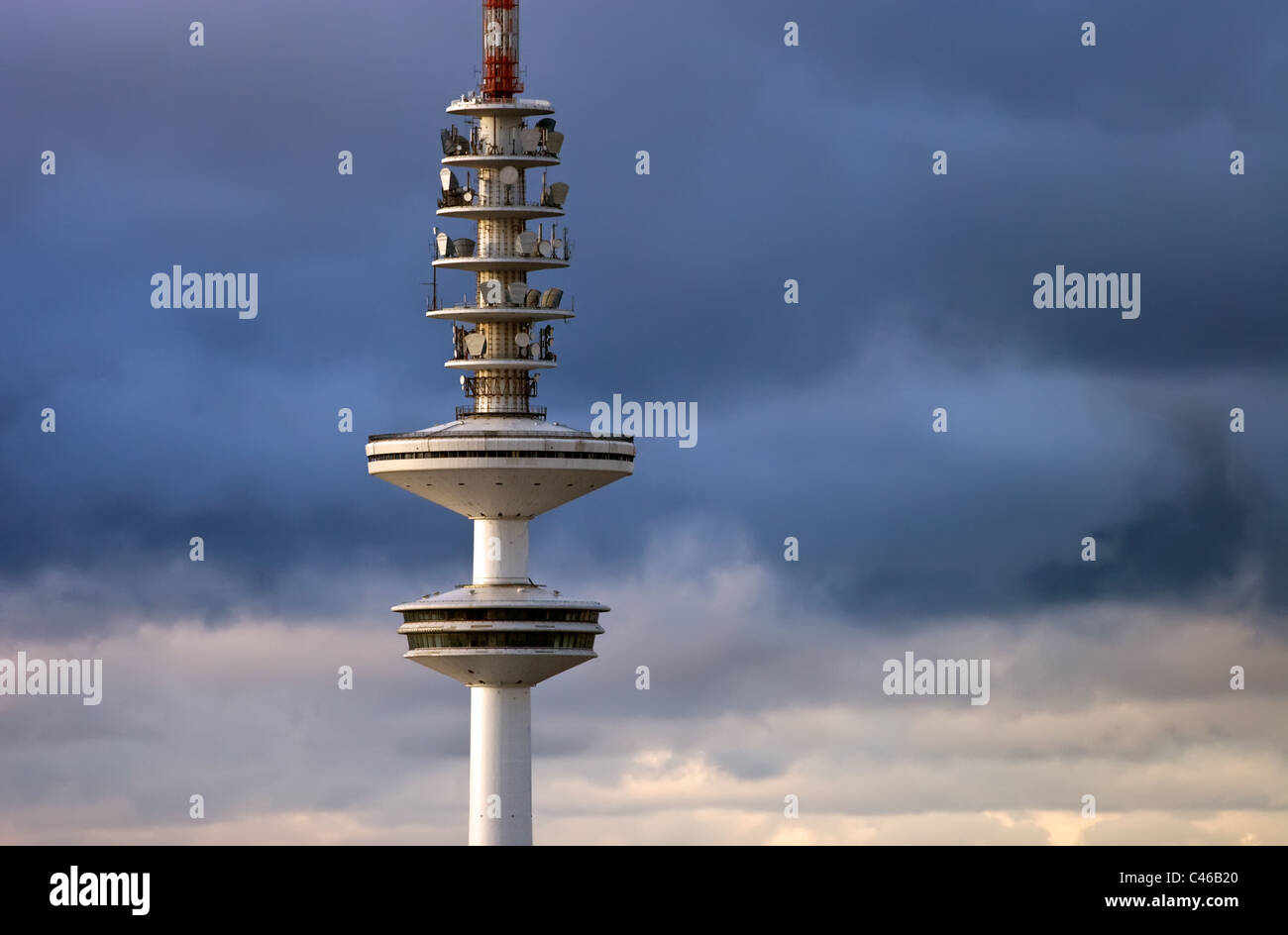 The Heinrich-Hertz-Turm (Television Tower) in Hamburg, Germany. Stock Photo