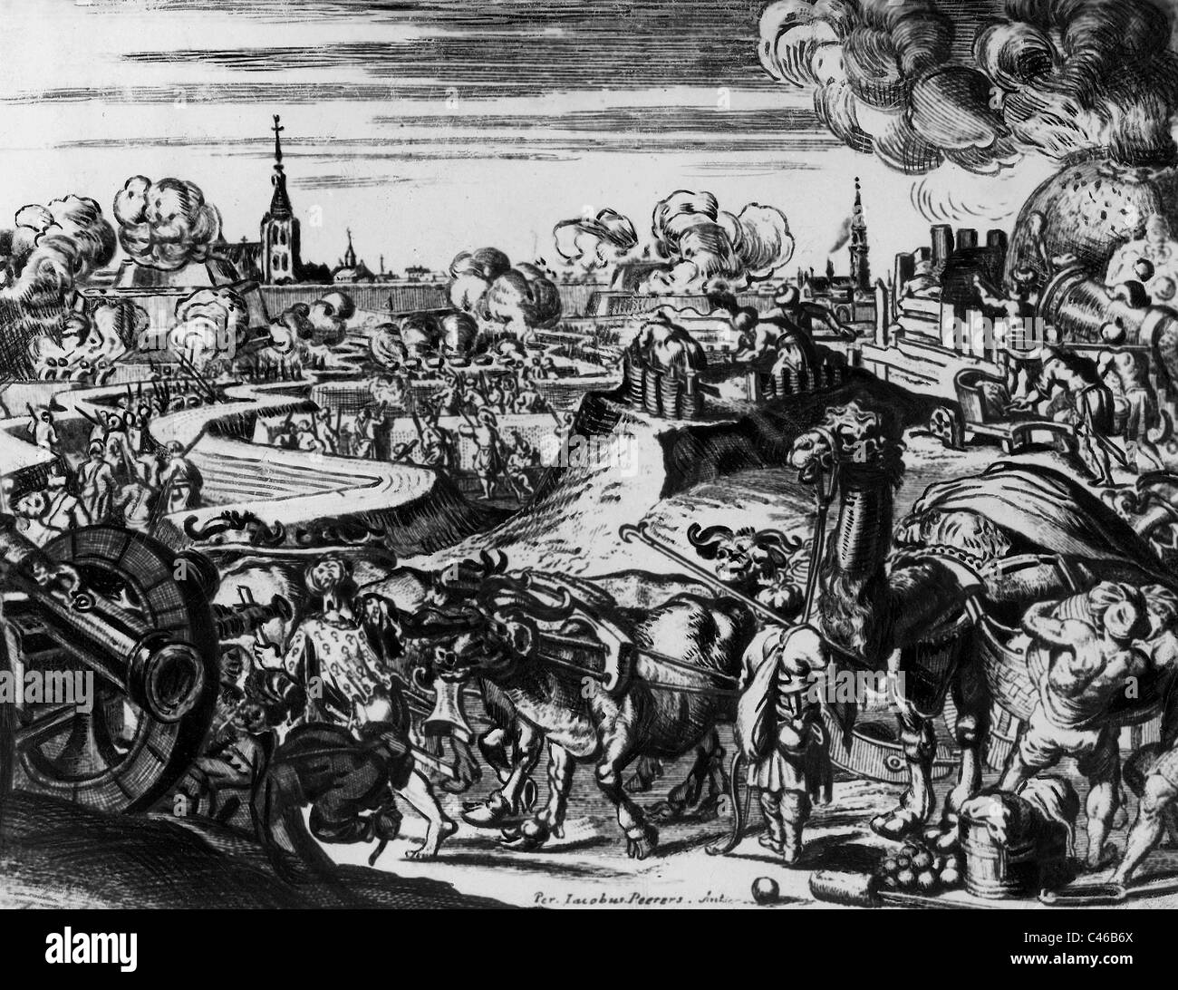 Turkish Wars: Turks before Vienna, 1683 Stock Photo