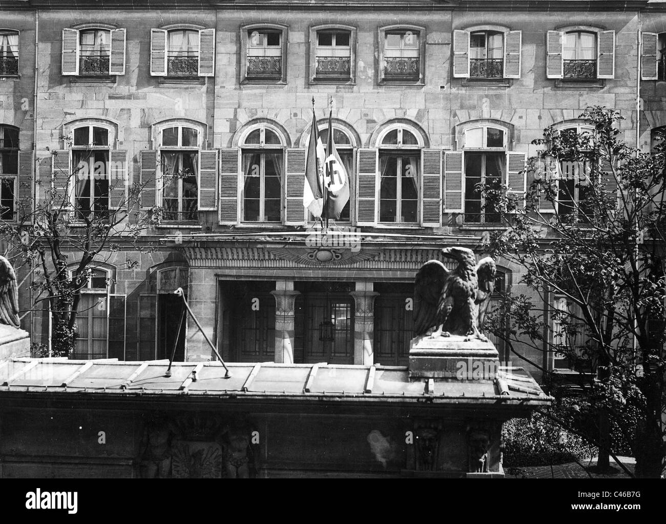 The German Embassy in Paris, 1933 Stock Photo