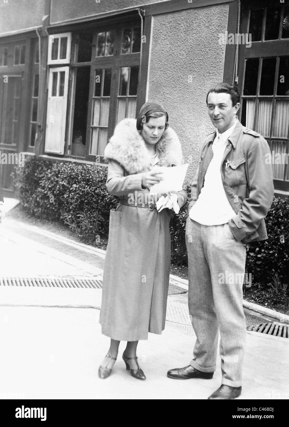 Olga Chekhova and Karl Anton, 1930 Stock Photo