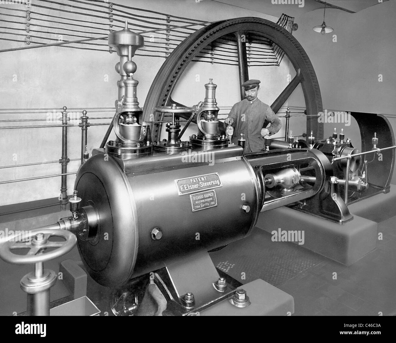 Steam engine, 1903 Stock Photo