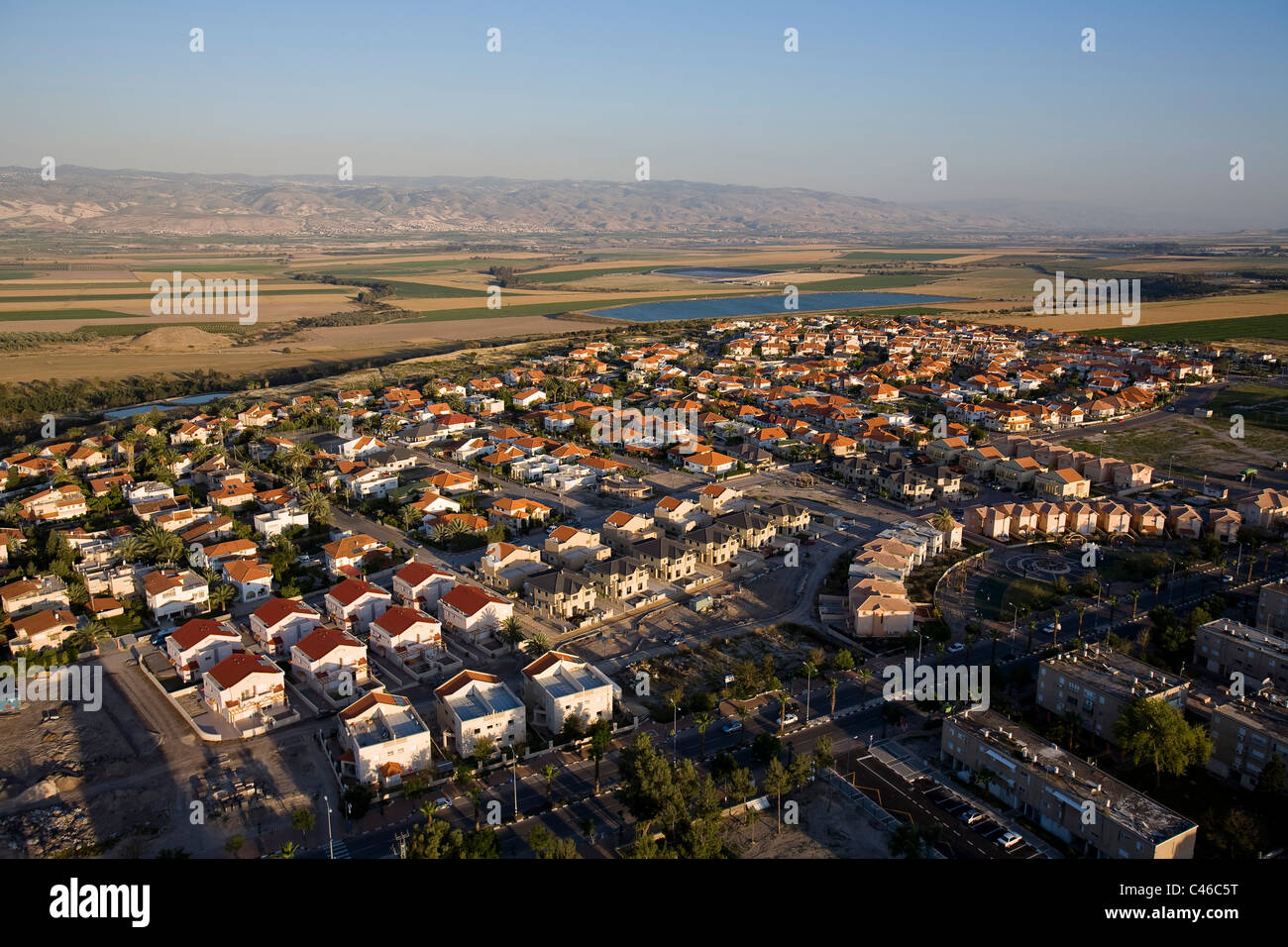Aerial photograph of the modern city of Beit Shean Stock Photo - Alamy