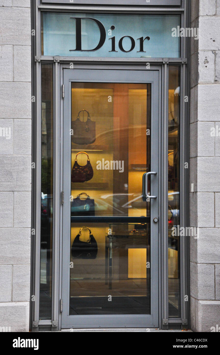 Dior boutique downtown Montreal Canada Stock Photo - Alamy