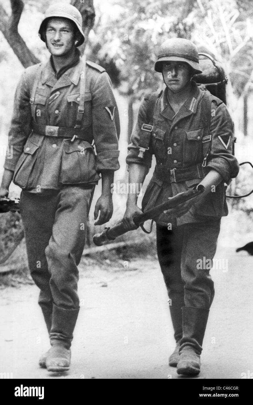 Second World War: German Flamethrowers on the Eastern Front, 1941-1945 Stock Photo