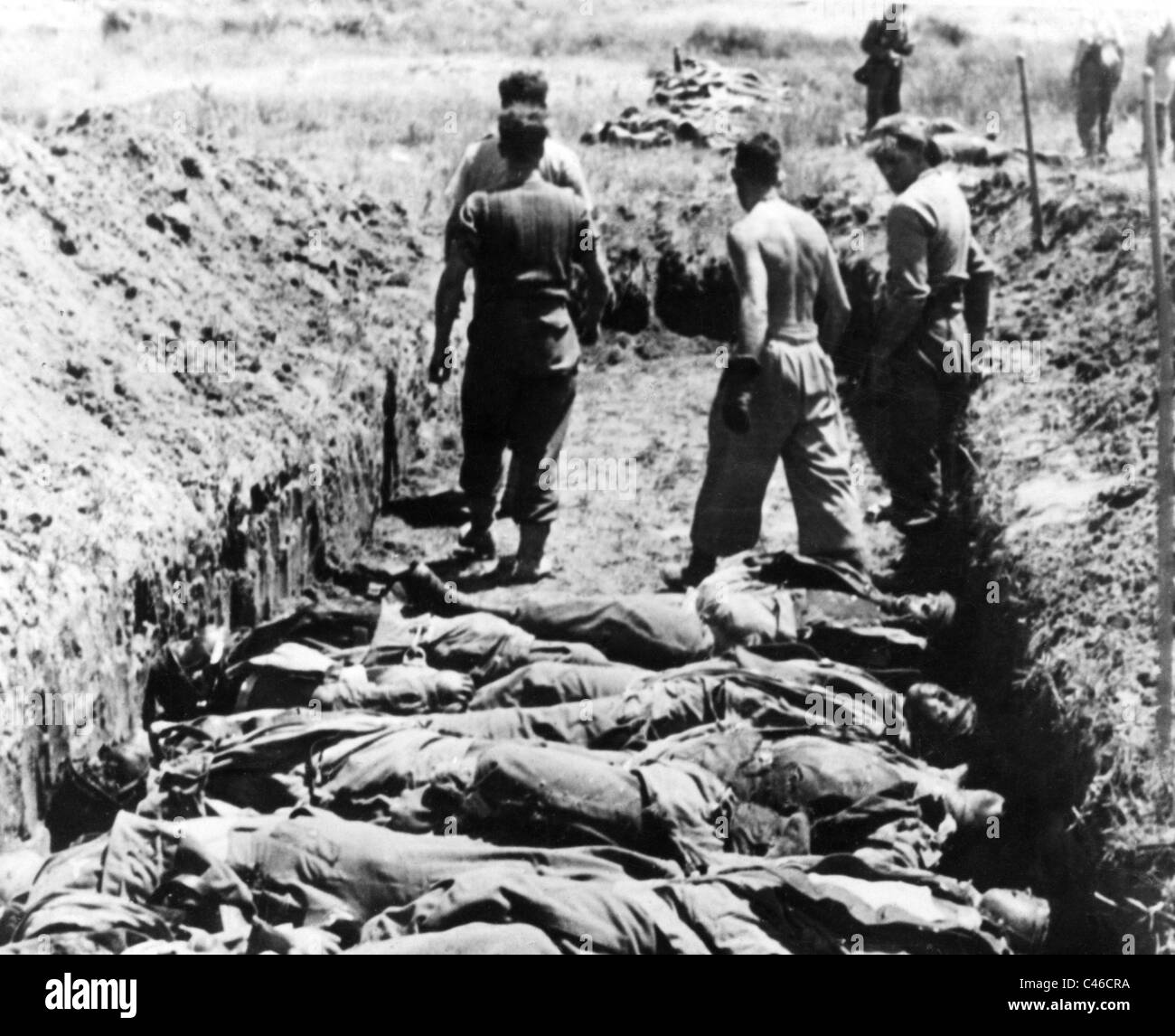 Second World War: German Soldiers, killed in action at the Eastern Front, 1941-1945 Stock Photo