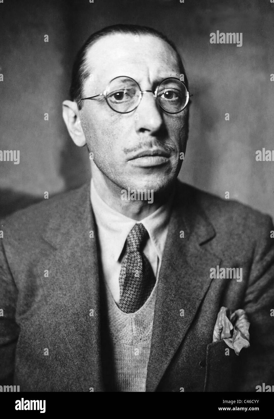 Igor Stravinsky, 1928 Stock Photo