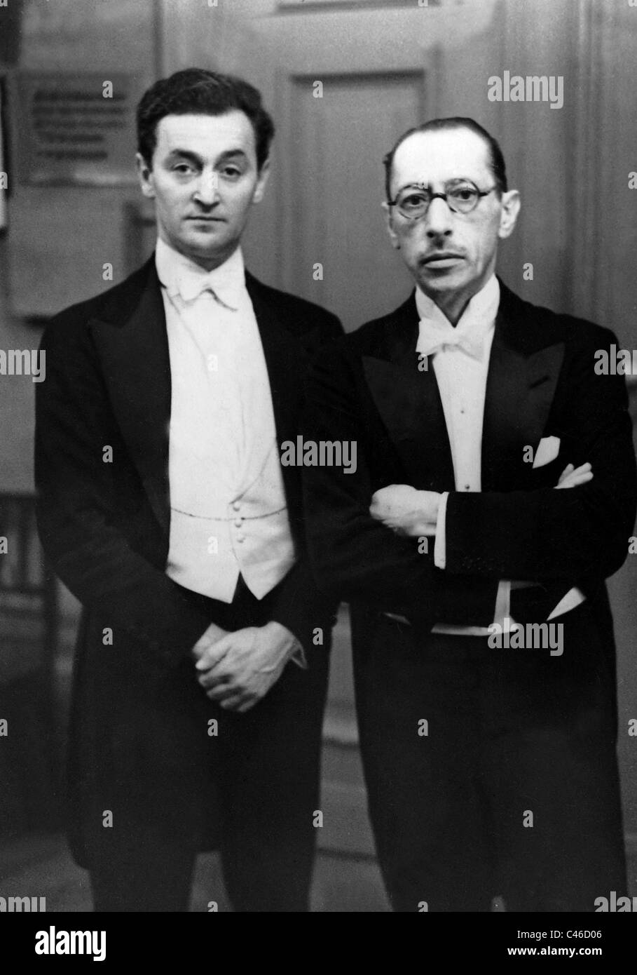 Samuel Dushkin and Igor Stravinsky, 1931 Stock Photo Alamy