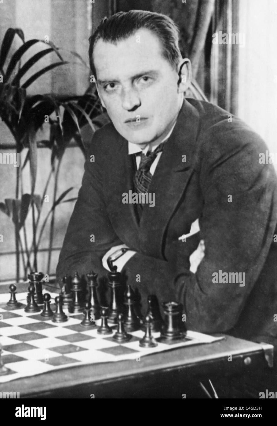 Alexander Alekhine, 1931 Stock Photo