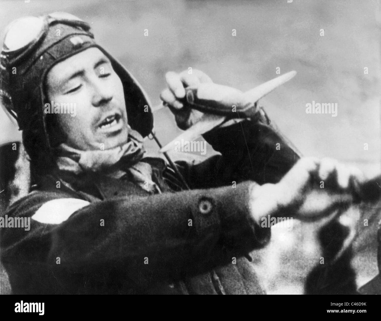 Training officer of a kamikaze squadron Stock Photo
