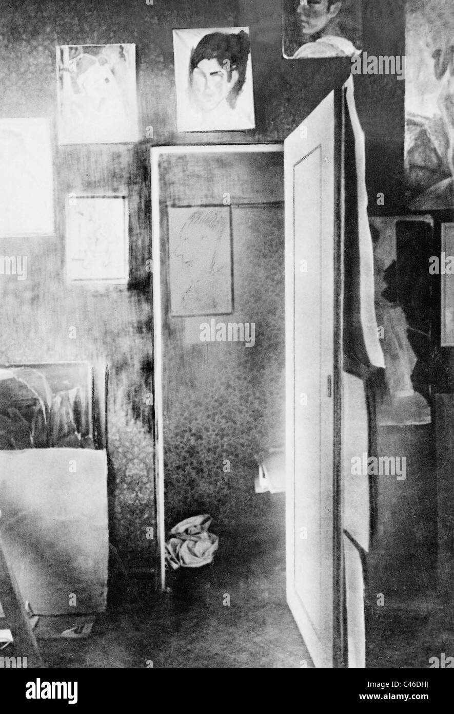 Ernst Toller's hiding place, 1919 Stock Photo