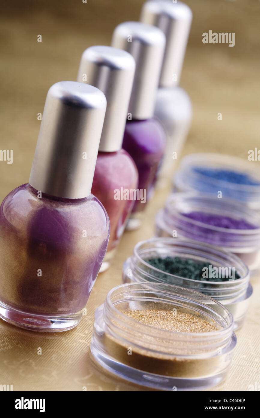 colorful makeup Stock Photo