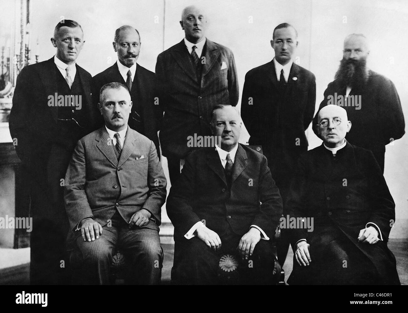 The Austrian cabinet under Carl Vaugoin, 1930 Stock Photo