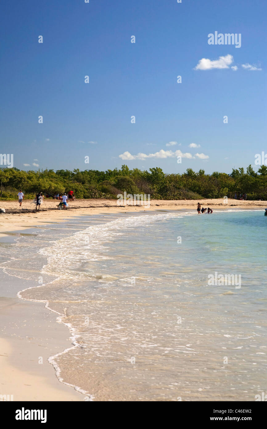 Usa, Caribbean, Puerto Rico, West Coast, Punta Jaguey, Cabo Rojo, Playa la Playuela Beach Stock Photo