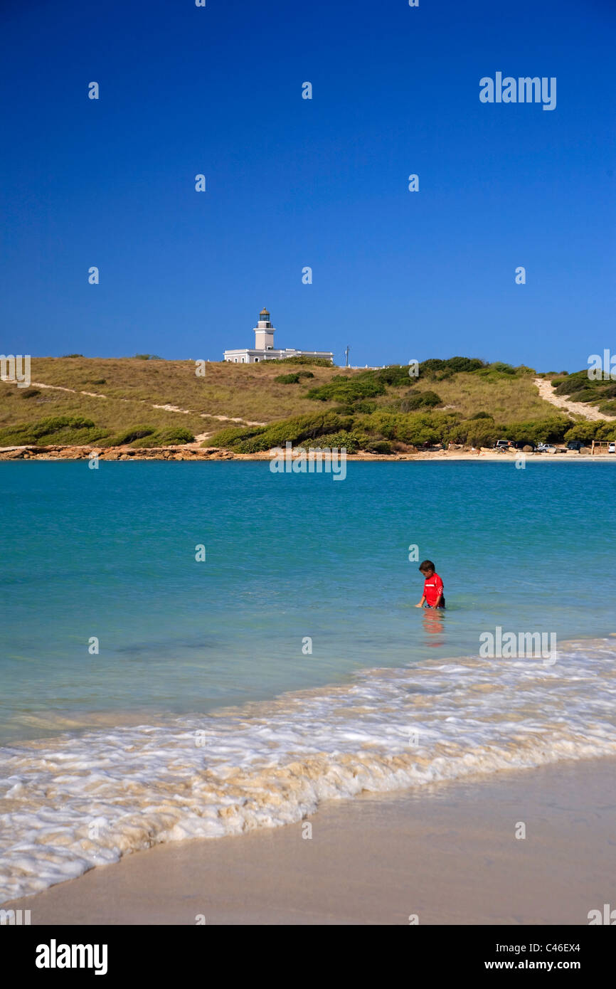 Usa, Caribbean, Puerto Rico, West Coast, Punta Jaguey, Cabo Rojo, Playa la Playuela Beach Stock Photo