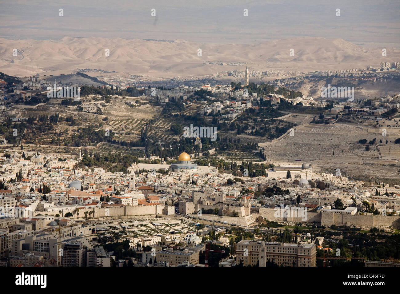 Aerial photograph of the old city of Jerusalem Stock Photo - Alamy