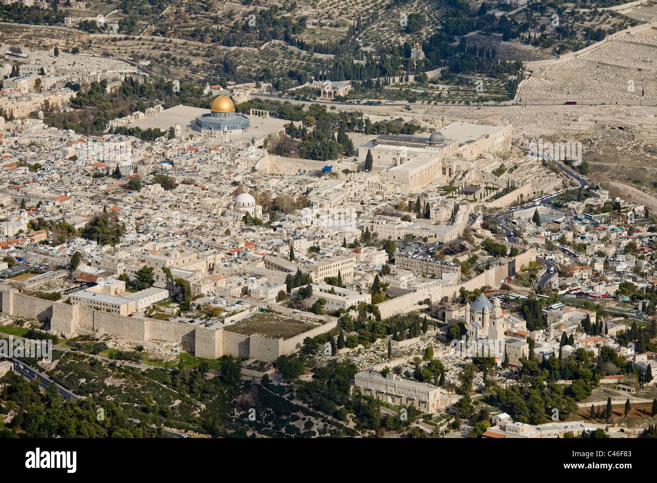 Jerusalem aerial hires stock photography and images Alamy