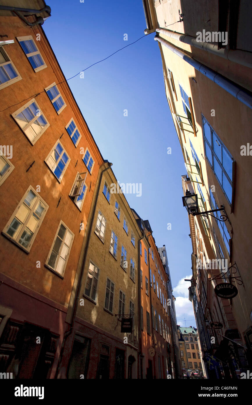 Gamla Stan (Old city center), Stockholm, Sweden Stock Photo