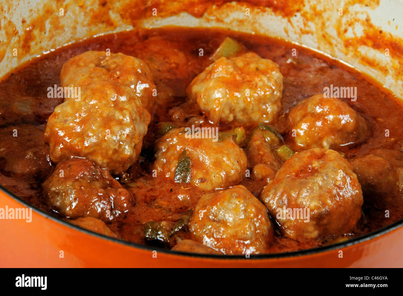 Albondigas (Spanish meatballs) in tomato sauce, Calypso, Costa del Sol