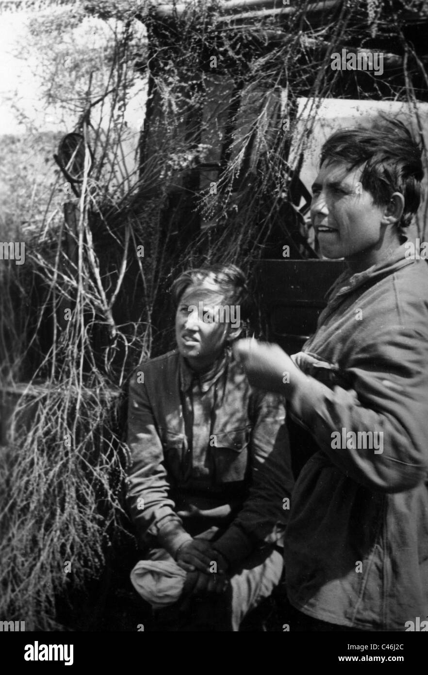 Second World War Russian Prisoners of War: Women in the Red Army Stock Second World War Russian Prisoners of War: Women in the Red Army Stock