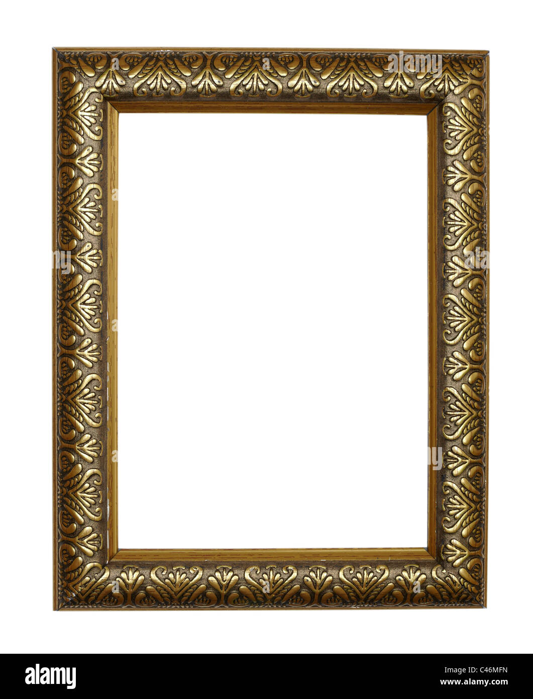 collection of various wooden frames. each one is shot separately Stock Photo