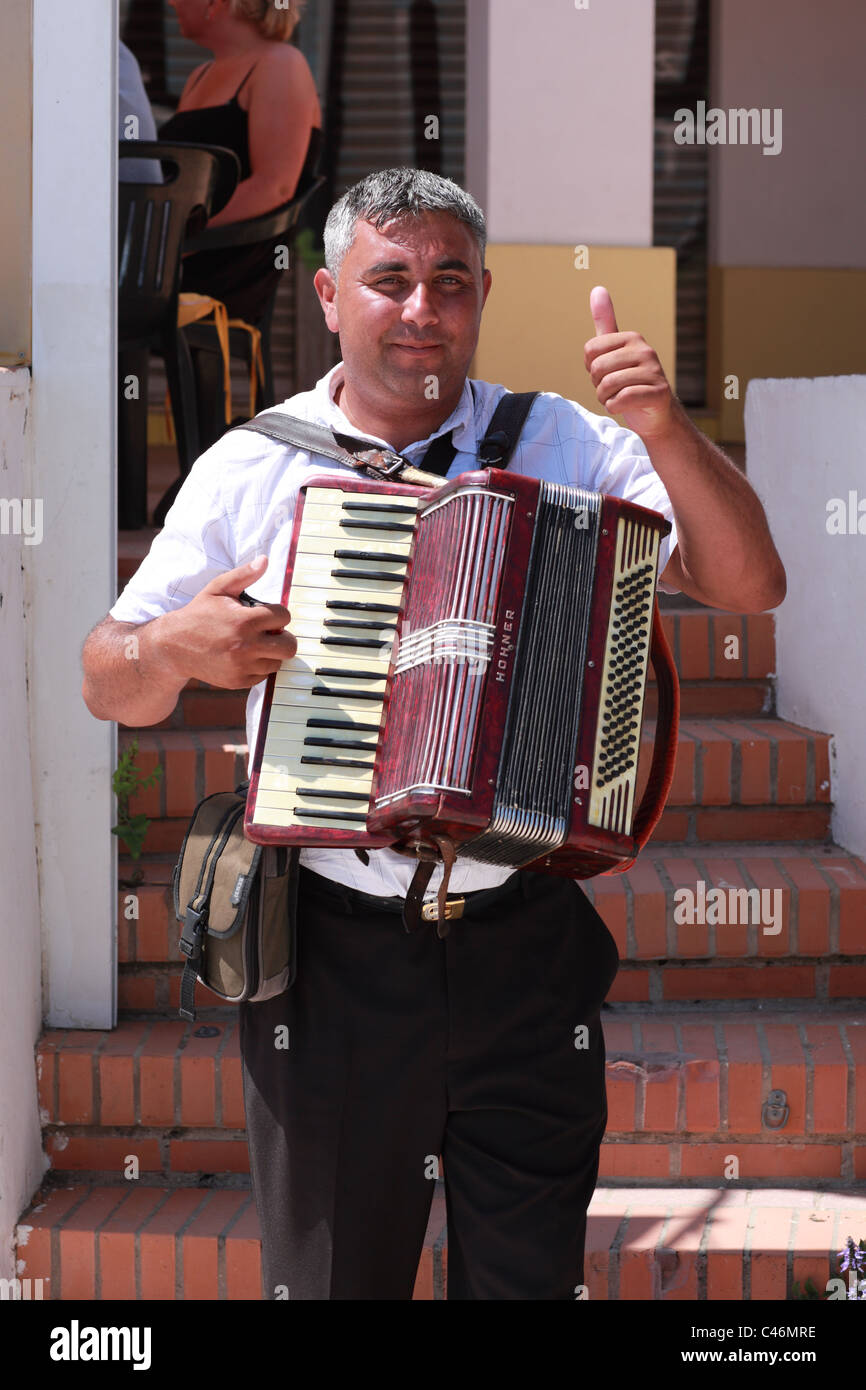 Spanish accordion player Stock Photo Alamy