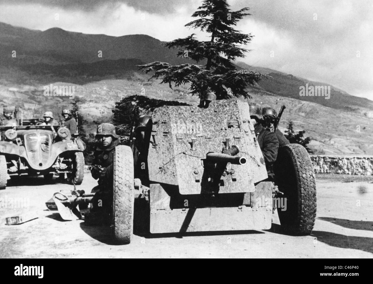 Second World War: The German Wehrmacht on Crimea 1941 - 1942 - Feodosiya, Simferopol, Kerch Stock Photo