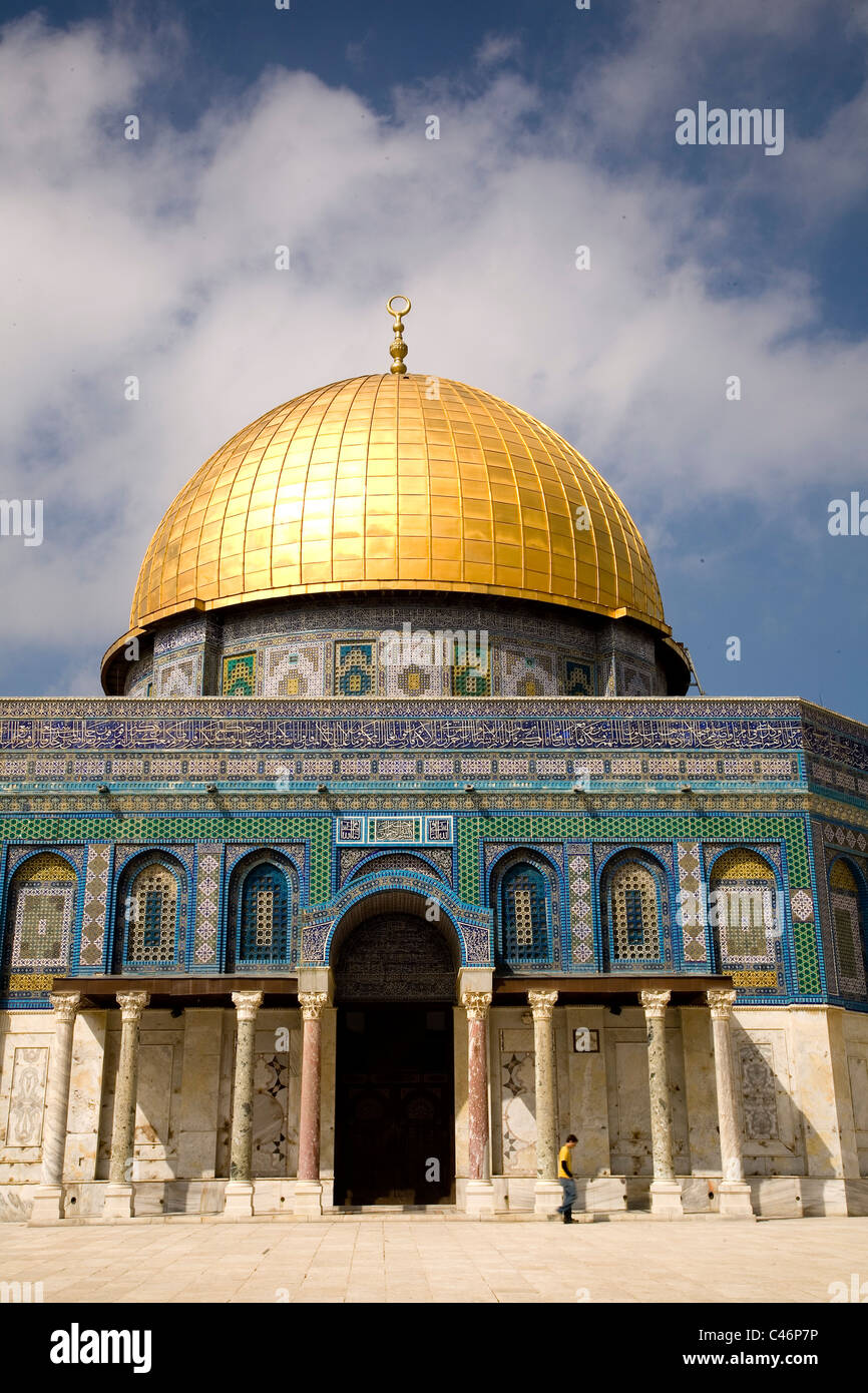 Photograph of the Al Akza mosque in the old city of Jerusalem Stock Photo