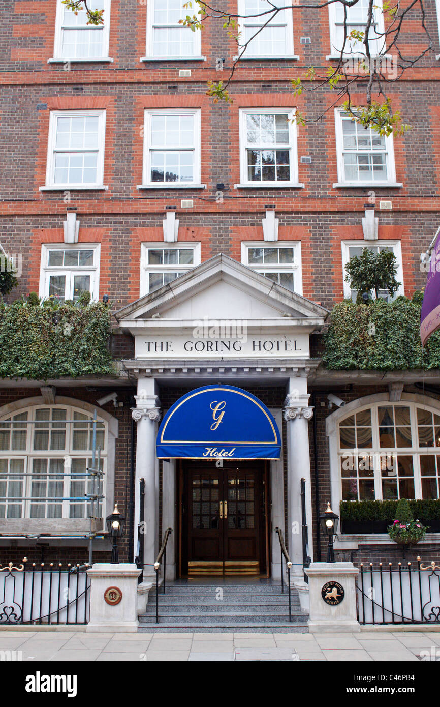 General view of the exterior of The Goring Hotel Stock Photo