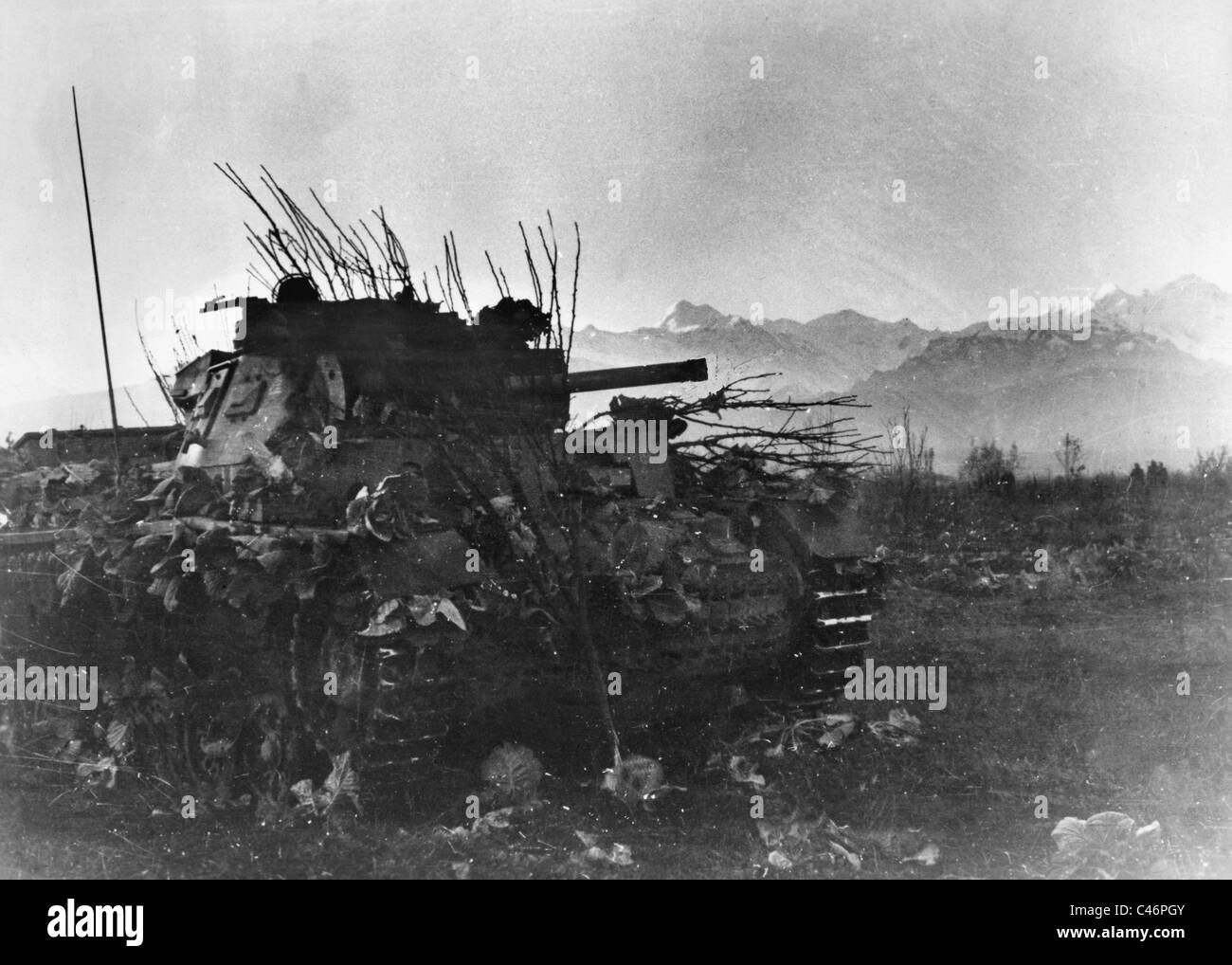 Second World War: Break down in front of Ordzhonikidze, december 1942 Stock Photo