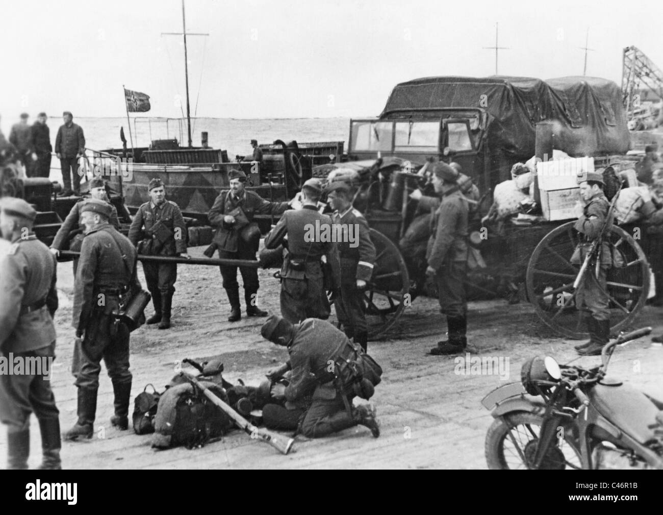 Second World War: German bridgehead at Kuban River, Taman ...