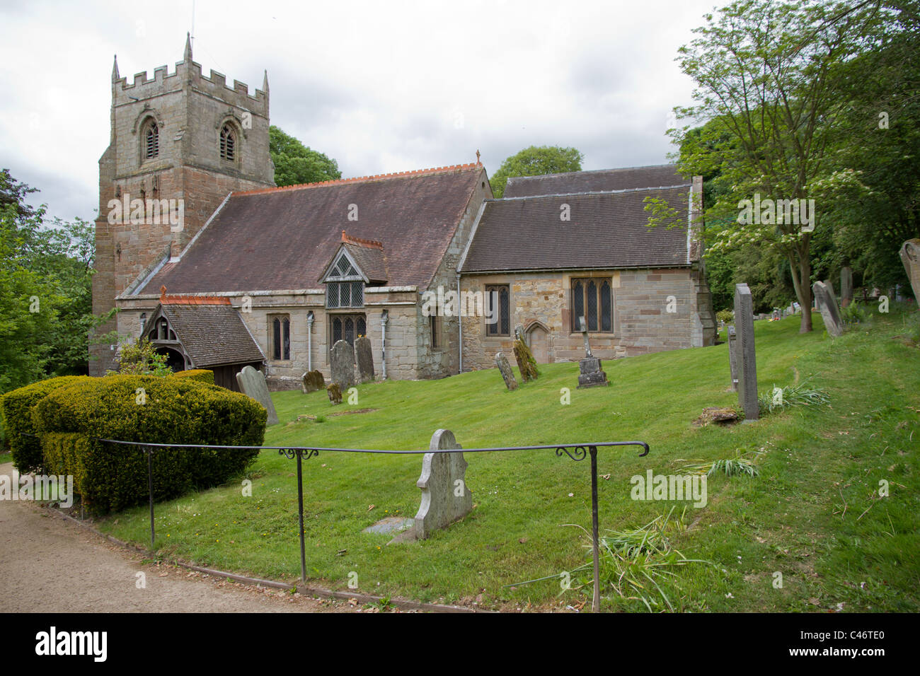 Village churches, inside and out. Short series. Stock Photo