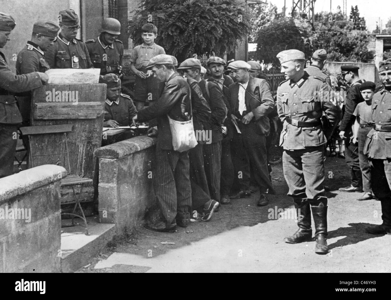 Second World War Western Front. Paris under German occupation, 1940