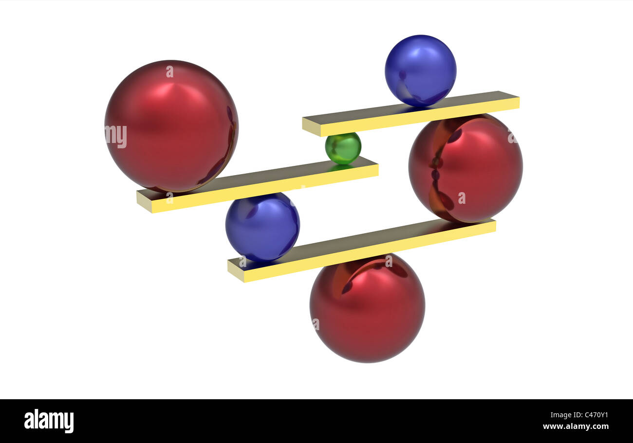 Balance ball concept object render shape stability teamwork hires