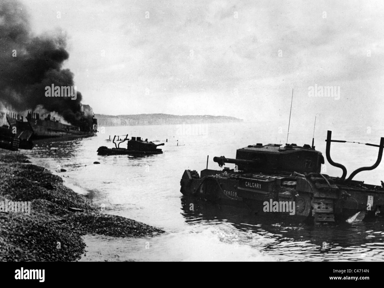 Second World War: Western Front. Dieppe Raid, August 1942 Stock Photo