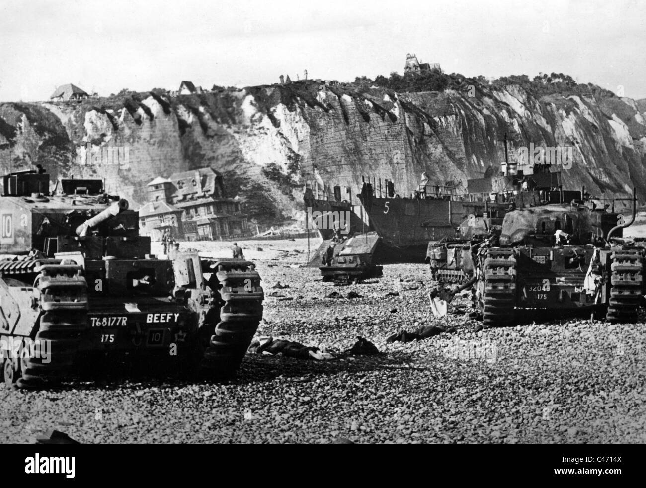 Second World War: Western Front. Dieppe Raid, August 1942 Stock Photo