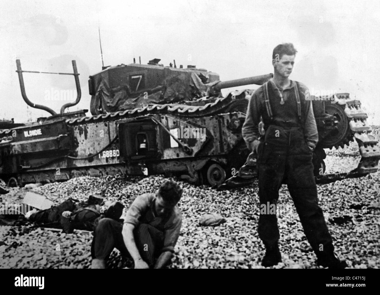 Second World War: Western Front. Dieppe Raid, August 1942 Stock Photo