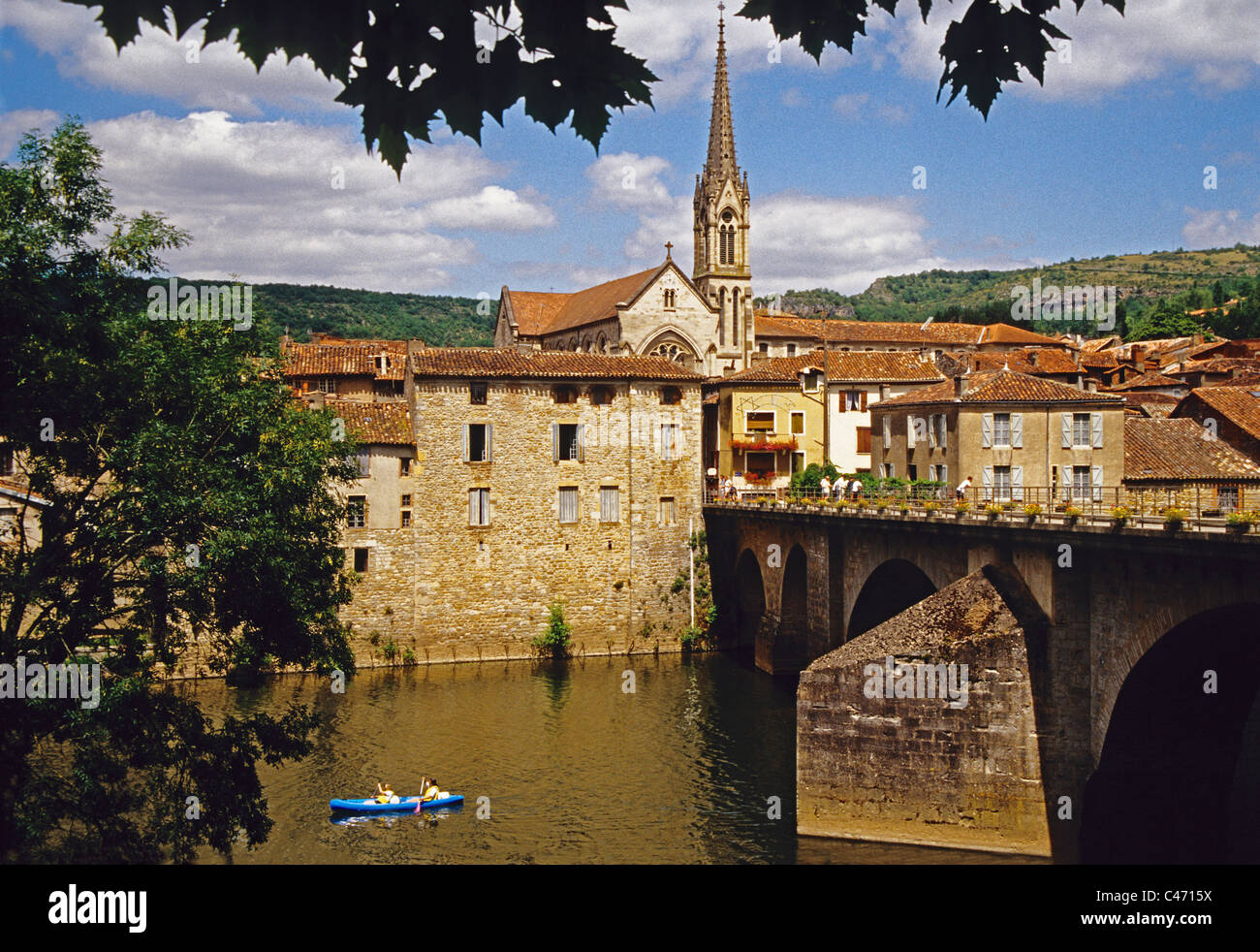 Town of SaintAntoninNobleVal in Rouerge province of France Stock