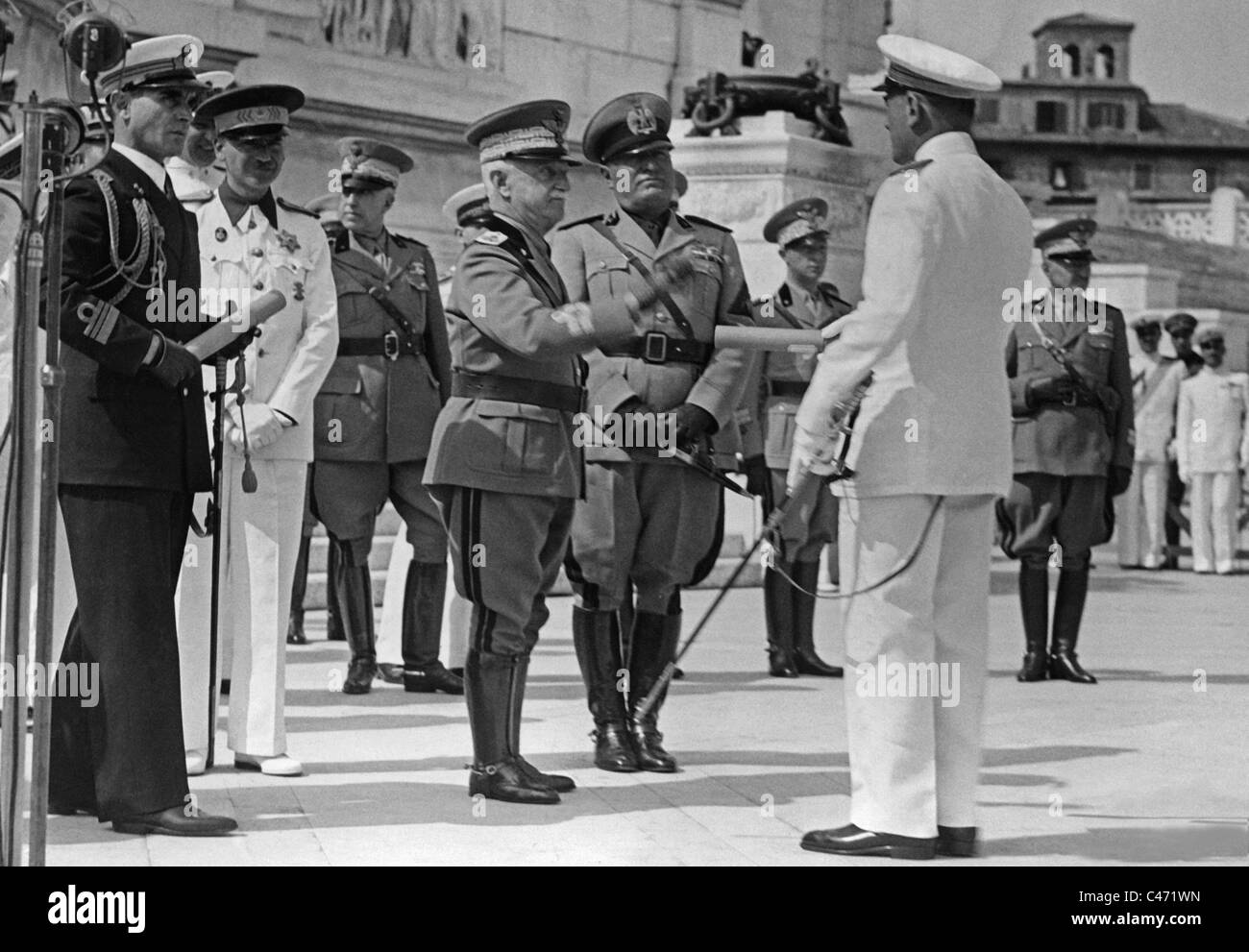 Mussolini 1933 Black and White Stock Photos & Images - Alamy