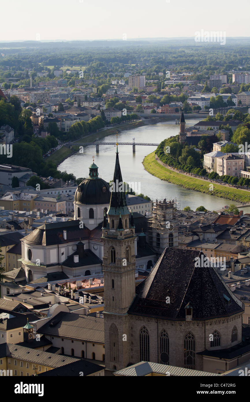 Medieval City of Salzburg, Austria Stock Photo