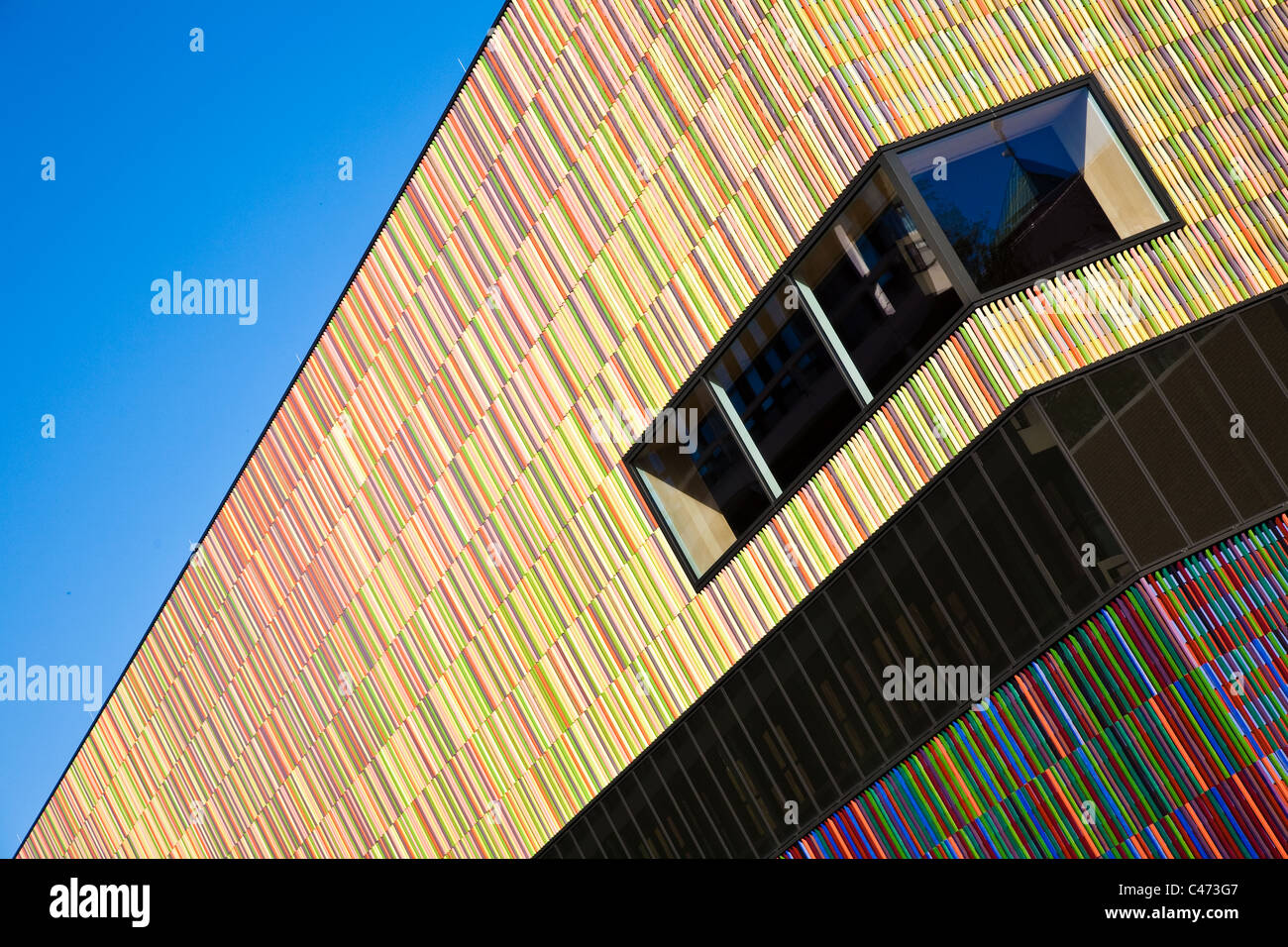 Abstract image of the Museum Brandhorst, Munich, Germany Stock Photo