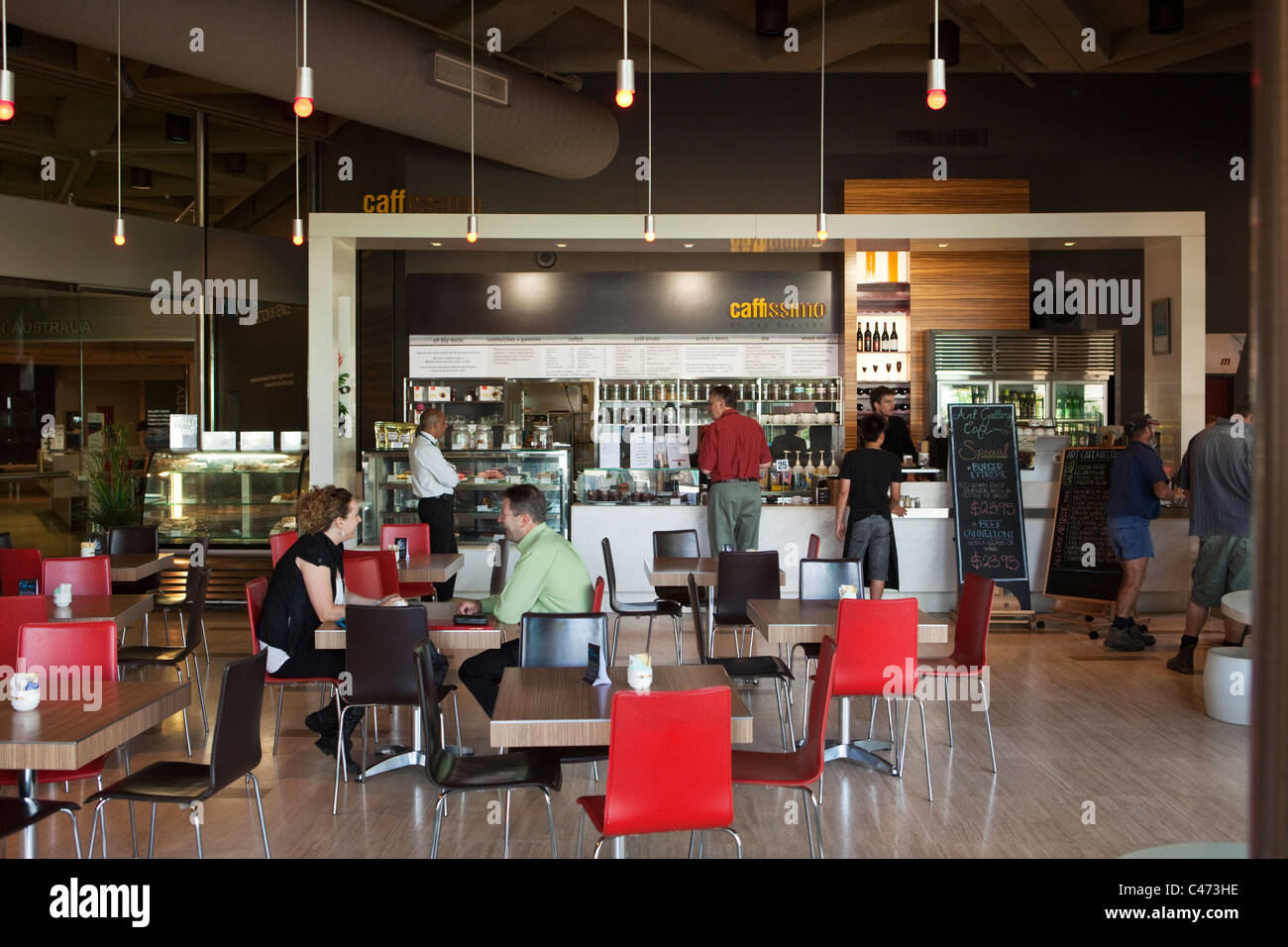 Caffisimo at the Art Gallery of Western Australia. Perth, Western Australia, Australia Stock Photo