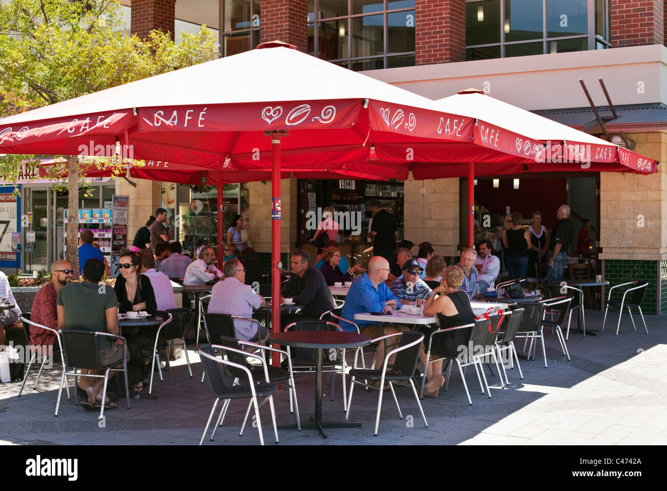 Café Café in Subiaco, Perth, Western Australia, Australia Stock Photo