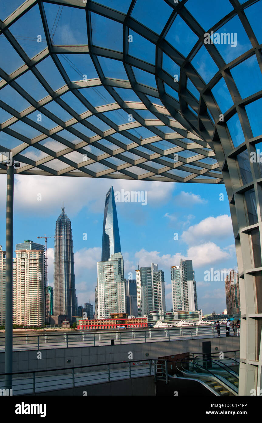 New pudong skyline hi-res stock photography and images - Alamy