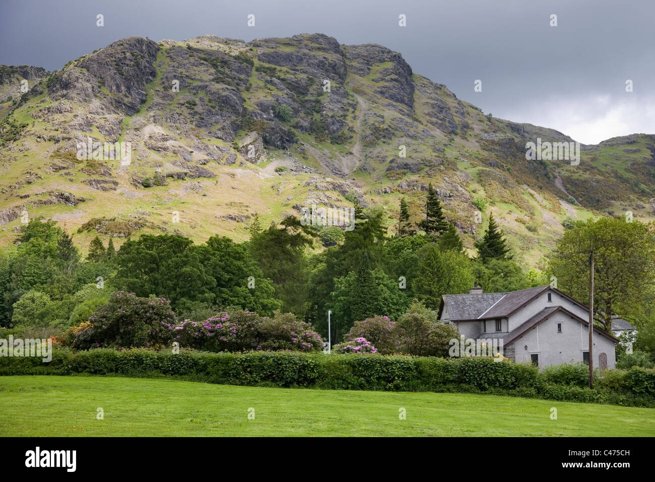 The Old man Of Coniston mountain which overlooks Coniston Water in The