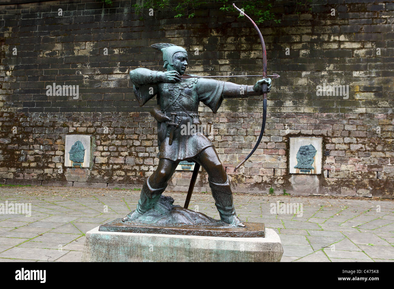 Statue of Robin Hood, East Midlands Stock Photo